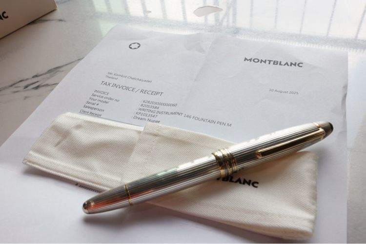 Montblanc Solitaire 146 Sterling Silver Fountain Pen รูปที่ 8