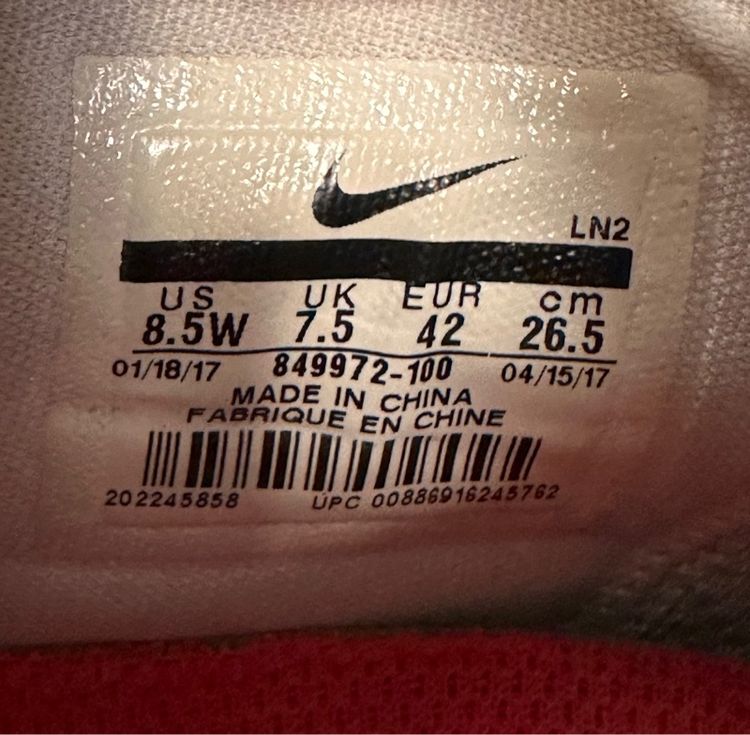 รองเท้าตีกอล์ฟ Nike Lunar Control Vapor เบอร์ 8.5 (42) สภาพยังดี รูปที่ 9