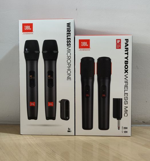 ไมค์ลอยคู่ JBL Partybox Wireless Mic ( รุ่นแบต -รุ่นถ่าน ) ของใหม่ มือ 1 ประกันศูนย์ไทยมหาจักร 