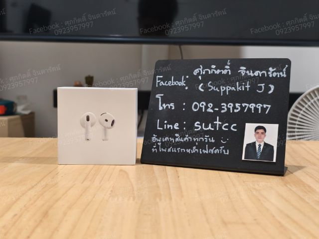 Apple Airpods Gen 4 ธรรมดา ของแท้ศูนย์ มือหนึ่ง ประกันศูนย์ไทย