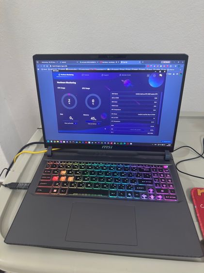 รุ่นอื่น ๆ วินโดว์ อื่นๆ ใช่ ขาย Laptop Gaming MSI Vector 16 HX AI Nvdia RTX 5080 อัพเกรดเป็นRam32GB