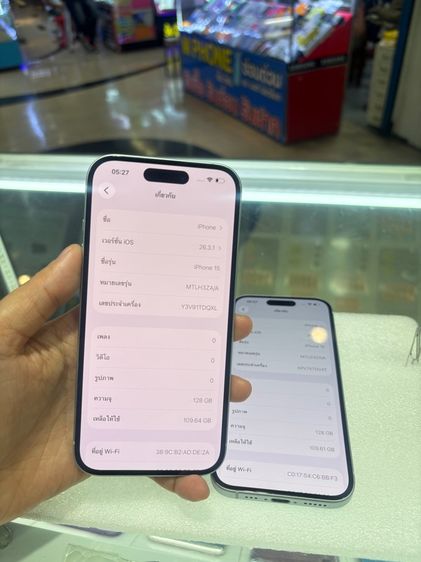 I Phone 15 128gb แบตเตอรี่86-90 ผ่อนได้ รูปที่ 3