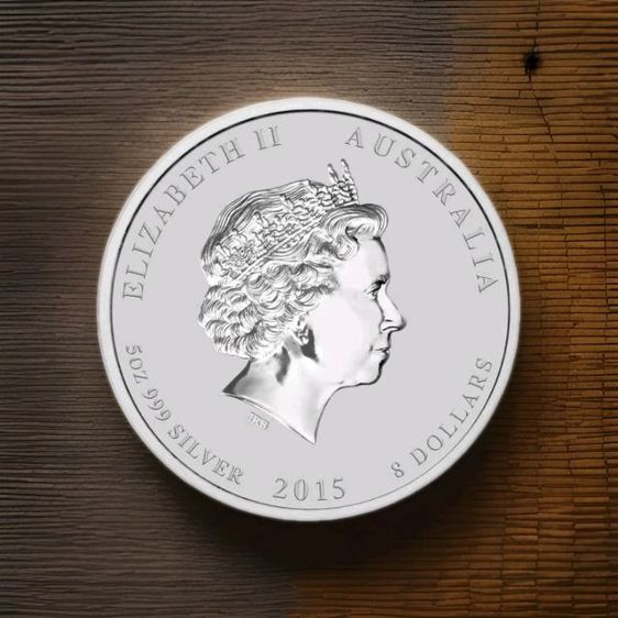เหรียญเงินสะสมออสเตรเลีย (Australian Silver Coin) รุ่นปี 2015 เงินแท้ 99.9
น้ำหนัก 155.5 กรัม รูปที่ 3