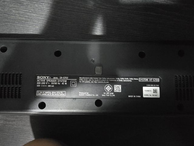 ​ขาย ซาวด์บาร์ Sony HT-G700 มือสอง สภาพสวย เสียงกระหึ่มระดับโรงหนัง (รองรับ Dolby Atmos) รูปที่ 4