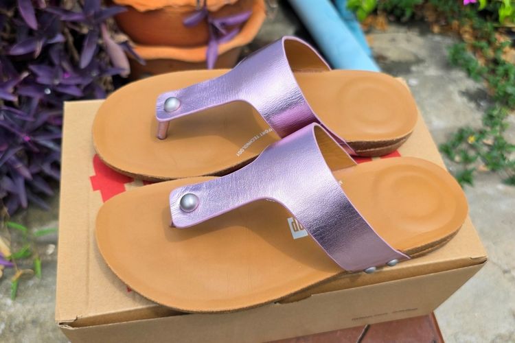 รองเท้า Fitflop ของแท้ รุ่น Iqushion Metallic-Leather เบอร์ US6 รูปที่ 8