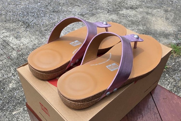 รองเท้า Fitflop ของแท้ รุ่น Iqushion Metallic-Leather เบอร์ US6 รูปที่ 7
