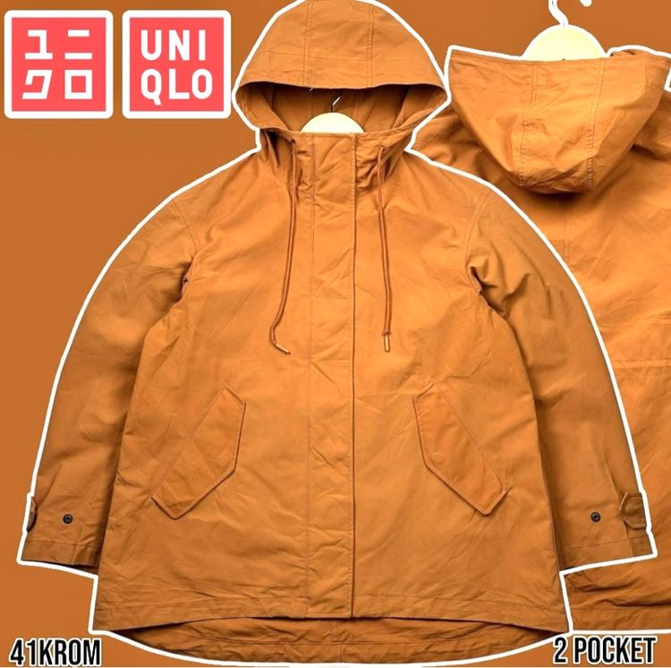 อื่นๆ แขนยาว อื่นๆ เสื้อแจ็คเก็ต Uniqlo มีฮู้ด