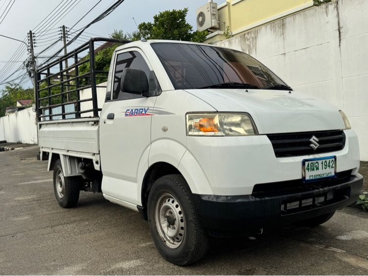 Suzuki Carry 2018 1.6 Pickup เบนซิน ไม่ติดแก๊ส เกียร์ธรรมดา ขาว รูปที่ 2