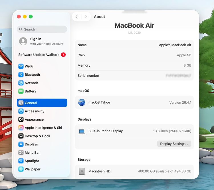 MacBook Air 13-inch M1,2020 Ram8GB SSD512GB SpaceGray รูปที่ 12