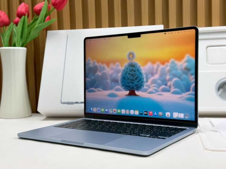 MacBook Air 13.6-inch M4 2025 Ram16GB SSD256GB SkyBlue apple care 29 April 2027  รูปที่ 2