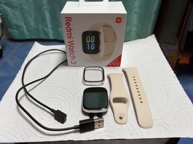Redmi Watch 3 สี Ivory ครบกล่อง แถมเคสใส