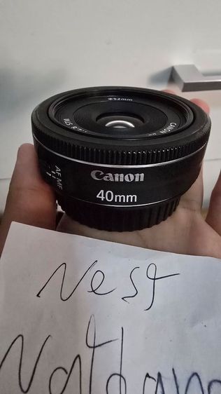 เลนส์ละลายหลัง Canon 40mm F2.8 STM (แพนเค้ก) มอเตอร์เสียงเงียบ