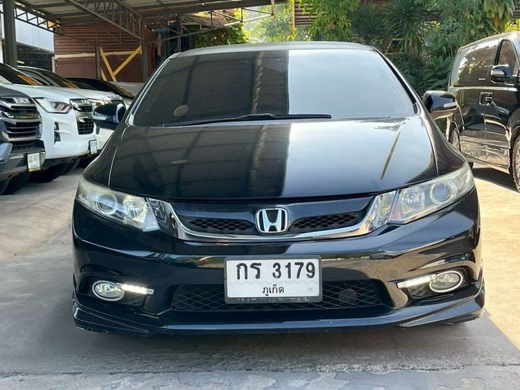 Honda Civic 2013 1.8 Modulo Sedan เบนซิน ไม่ติดแก๊ส เกียร์อัตโนมัติ ดำ รูปที่ 2