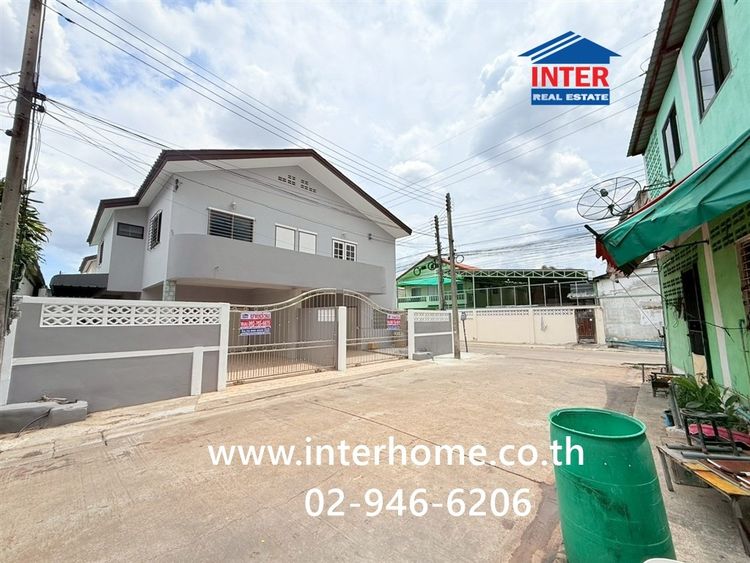 บ้านเเฝด 2 ชั้น 29.7 ตร.ว. หมู่บ้านคู่ขวัญหรรษา3-4 ซอยคู่ขวัญ-หรรษา ซอย1-1 ถนนเพชรเกษม ถนนพุทธสาคร ถนนเฉลิมพระเกียรติ กระทุ่มแบน สมุทรสาคร