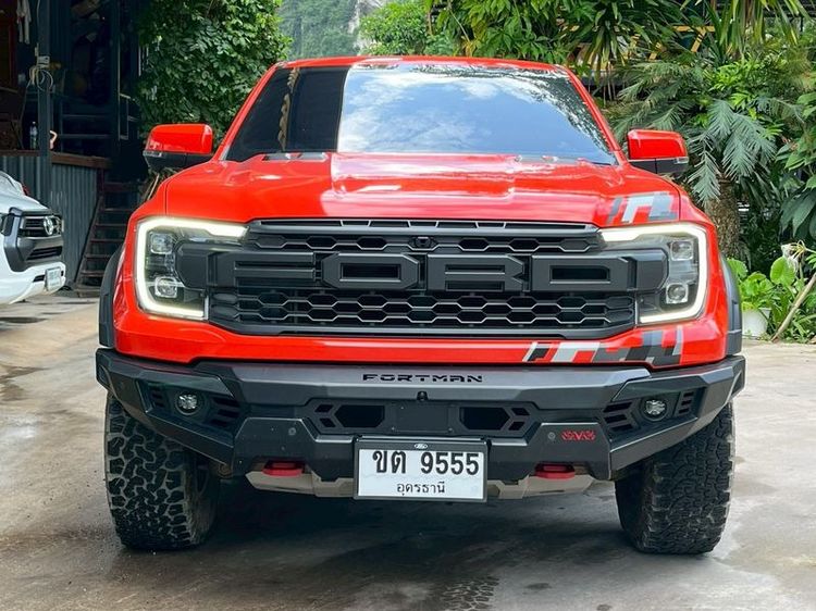 Ford Ranger 2022 Raptor 3.0L V6 Twin-Turbo EcoBoost 4x4 Pickup เบนซิน ไม่ติดแก๊ส เกียร์อัตโนมัติ แดง รูปที่ 3