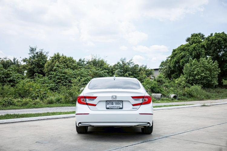 Honda Accord 2019 2.0 Hybrid Sedan ไฮบริด ไม่ติดแก๊ส เกียร์อัตโนมัติ ขาว รูปที่ 4