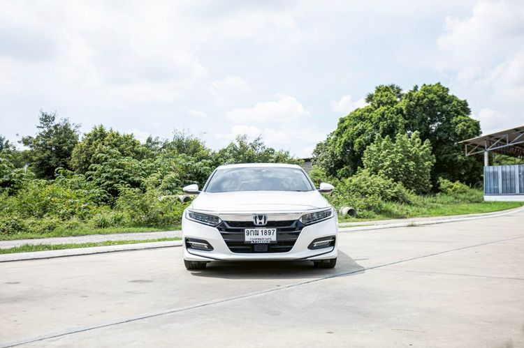 Honda Accord 2019 2.0 Hybrid Sedan ไฮบริด ไม่ติดแก๊ส เกียร์อัตโนมัติ ขาว รูปที่ 2