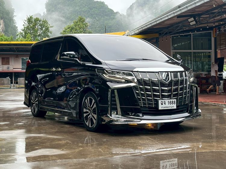 Toyota Alphard 2022 2.5 S C-Package Utility-car เบนซิน ไม่ติดแก๊ส เกียร์อัตโนมัติ ดำ รูปที่ 4