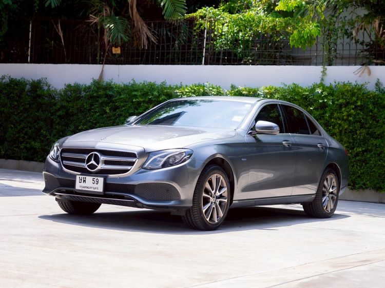 Mercedes-Benz E-Class 2018 E350e Sedan ปลั๊กอินไฮบริด (PHEV) ไม่ติดแก๊ส เกียร์อัตโนมัติ เทา รูปที่ 3