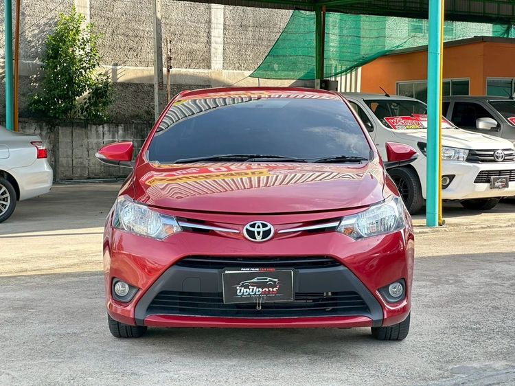 Toyota Vios 2015 1.5 E Sedan เบนซิน ไม่ติดแก๊ส เกียร์อัตโนมัติ แดง รูปที่ 2
