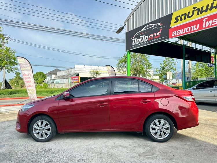 Toyota Vios 2015 1.5 E Sedan เบนซิน ไม่ติดแก๊ส เกียร์อัตโนมัติ แดง รูปที่ 4