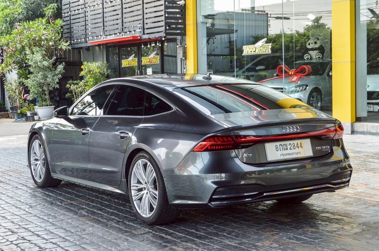 Audi Audi A7  2019 3.0 55 TFSI Quattro S Line 4WD Sedan เบนซิน ไม่ติดแก๊ส เกียร์อัตโนมัติ เทา รูปที่ 4