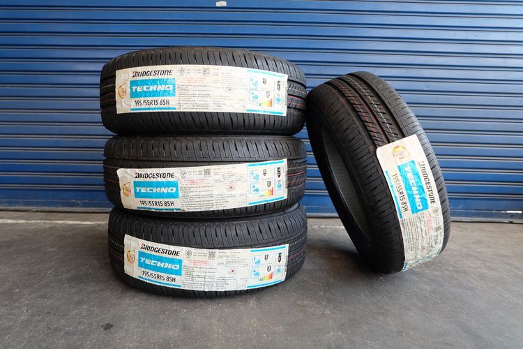 🏆 ยางใหม่ Bridgestone รุ่น Techno ขนาด 195 55R15 ปี25