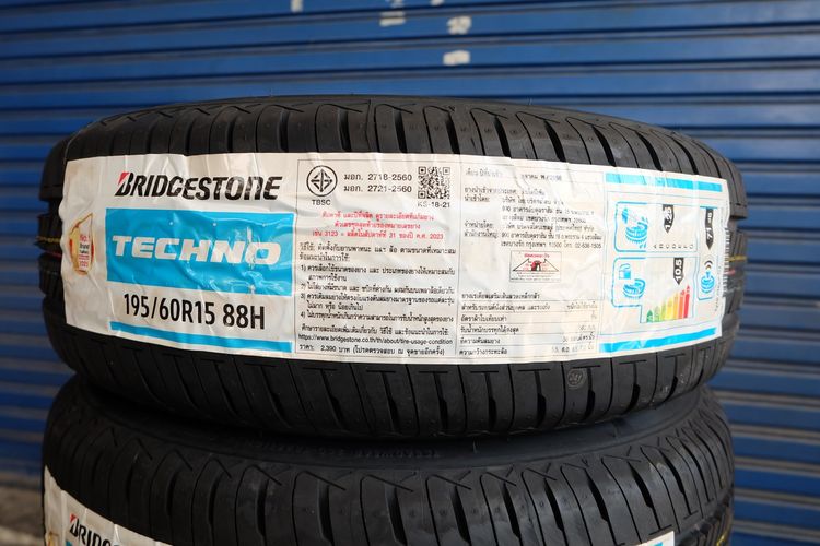 🏆 ยางใหม่ Bridgestone รุ่น Techno ขนาด 195 60R15 ปี25 รูปที่ 2