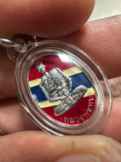หัวแหวนหลวงพ่อทบเนื้อเงินลงยา รูปที่ 6