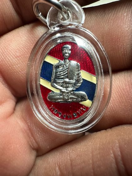 หัวแหวนหลวงพ่อทบเนื้อเงินลงยา
