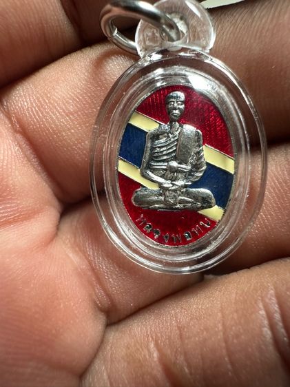 หัวแหวนหลวงพ่อทบเนื้อเงินลงยา รูปที่ 7