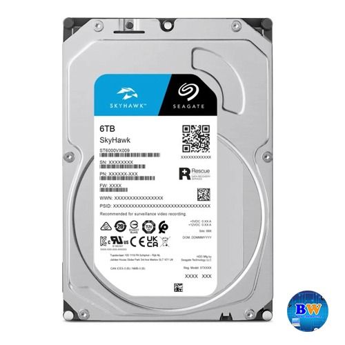 Seagate 6TB SkyHawk Surveillance สำหรับกล้องวงจรปิด CCTV HDD 3.5" 5400RPM 256GB SATA 6GB ST6000VX009 ประกันศูนย์ไทย รูปที่ 2