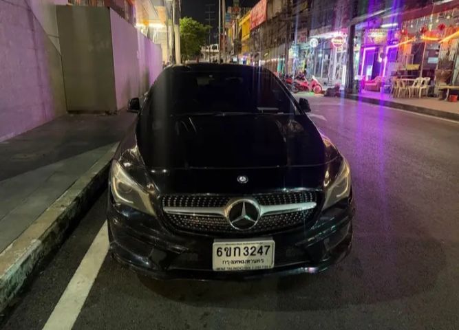 Mercedes-Benz CLA-Class 2015 CLA250 AMG Sedan เบนซิน ไม่ติดแก๊ส เกียร์อัตโนมัติ ดำ