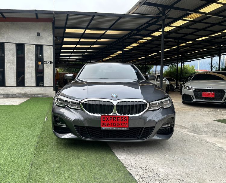 BMW Series 3 2020 320d Sedan ดีเซล ไม่ติดแก๊ส เกียร์อัตโนมัติ เทา รูปที่ 2