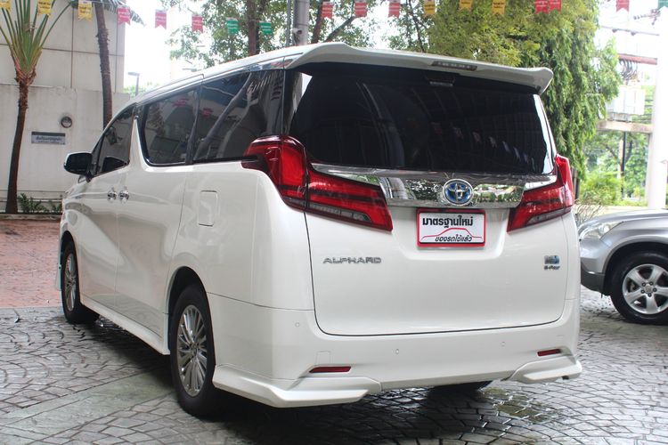 Toyota Alphard 2019 2.5 Hybrid Van ไฮบริด ไม่ติดแก๊ส เกียร์อัตโนมัติ ขาว รูปที่ 3