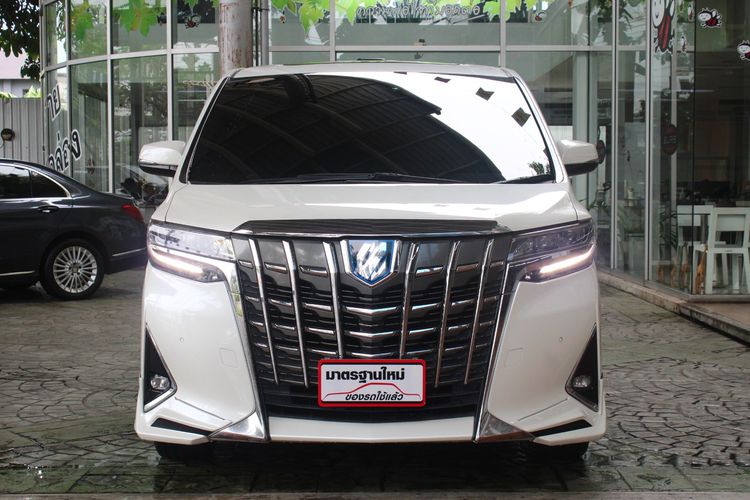 Toyota Alphard 2019 2.5 Hybrid Van ไฮบริด ไม่ติดแก๊ส เกียร์อัตโนมัติ ขาว รูปที่ 2