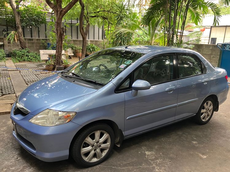 Honda City 2003 1.5 E i-DSi Sedan เบนซิน เกียร์อัตโนมัติ ฟ้า รูปที่ 2