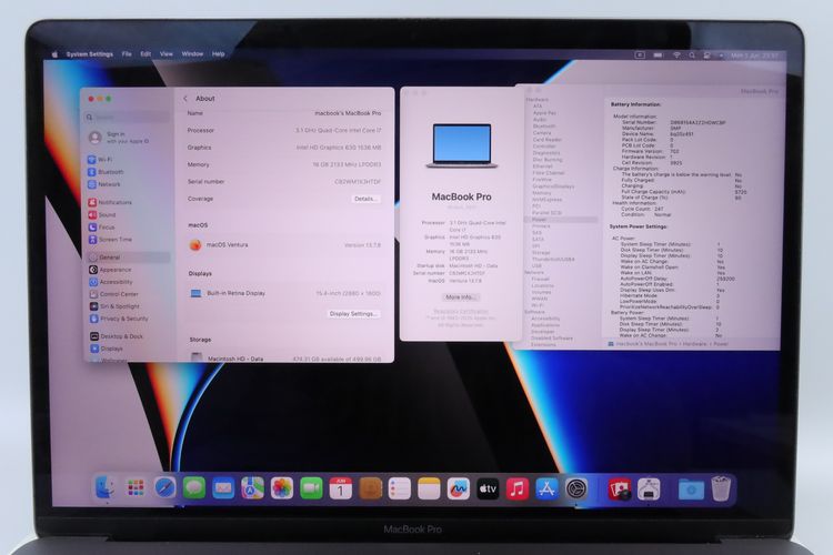 MacBook Pro 15" Core i7 2017 16.512GB รูปที่ 2