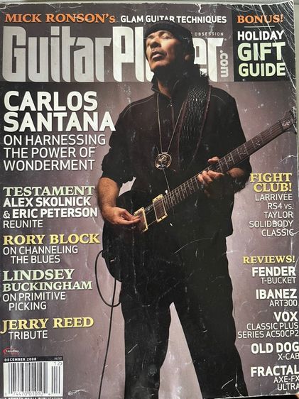 Guitar Player Magazine December2008 Calos Santana
