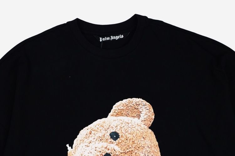 Palm Angels Teddy Bear T-Shirt Black Broken Bear Tee                                                   รูปที่ 4
