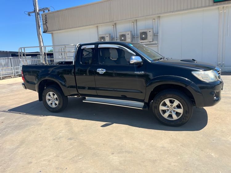 Toyota Hilux Vigo Champ 2012 Double Cab 2.5 E VNT Prerunner Sedan ดีเซล เกียร์ธรรมดา ดำ รูปที่ 3