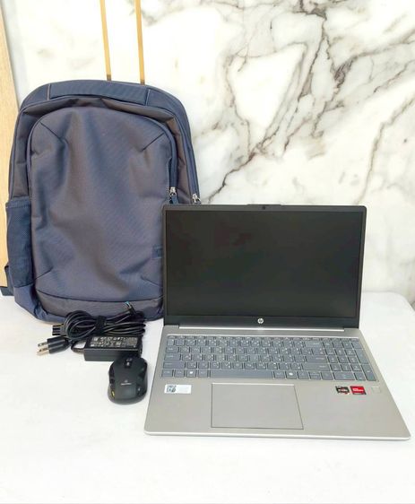 อื่นๆ 16 กิกะไบต์ HDMI ใช่ ขาย โน็ตบุ๊ค HP Laptop15-fc0477AU  Ryen5 Gen5 Ram 16 GB  M.2 512GB จอ15.6 FHD วินโดว์+officeแท้ แบตดี ราคา13,500บาท มีประกันศูนย์นานๆ