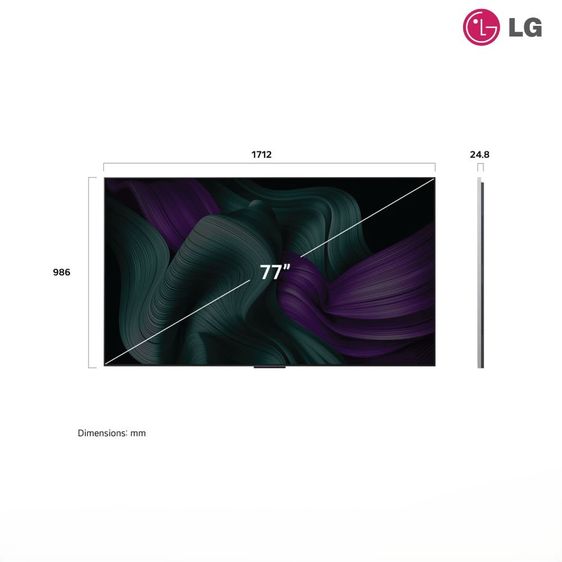 ทีวีโอแอลอีดี 77 นิ้ว LG 4K OLED, WEB OS OLED77M5PSA รูปที่ 3