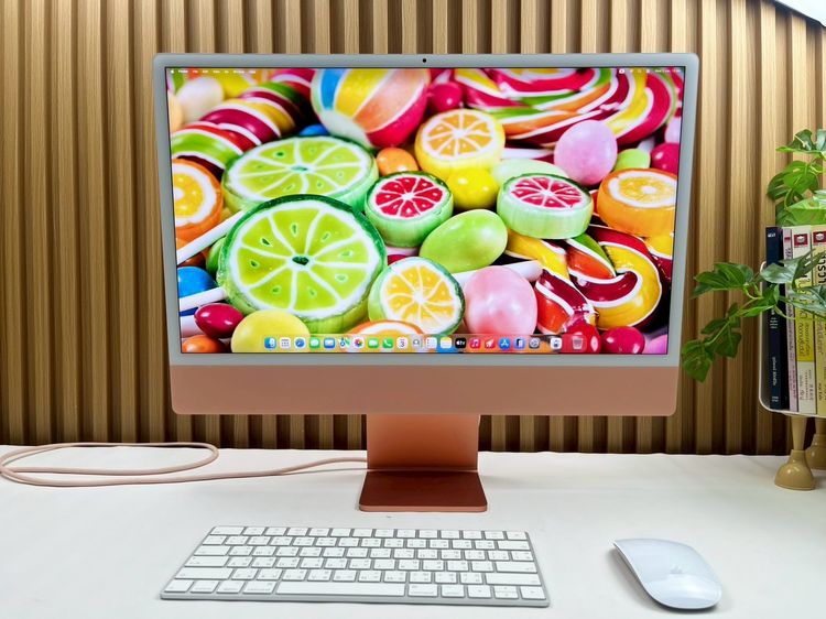 Apple แมค โอเอส 16 กิกะไบต์ อื่นๆ ไม่ใช่ iMac 24-inch M1 2021 Ram16GB SSD256GB Orange
