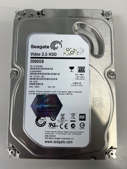 ที่เก็บข้อมูลและเมมโมรี่การ์ด HDD 2 TB. Seagate