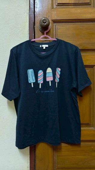 แขนสั้น อื่นๆ ฟรีไซส์ เสื้อเชิ้ตและเสื้อผู้หญิง อื่นๆ เสื้อผ้ายูนิโคล่ 1แถม 1 ฟรี ลดจาก 990ขาย190