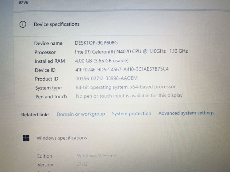 Lenovo IdeaPad 1 14IGL7 เล่นลื่นๆ แบตนาน ใช้งานได้ดี ราคาถูกใจ รูปที่ 3