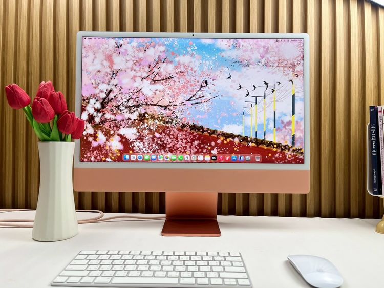 Apple แมค โอเอส 16 กิกะไบต์ อื่นๆ ไม่ใช่ iMac 24-inch M1 2021 Ram16GB SSD256GB Orange