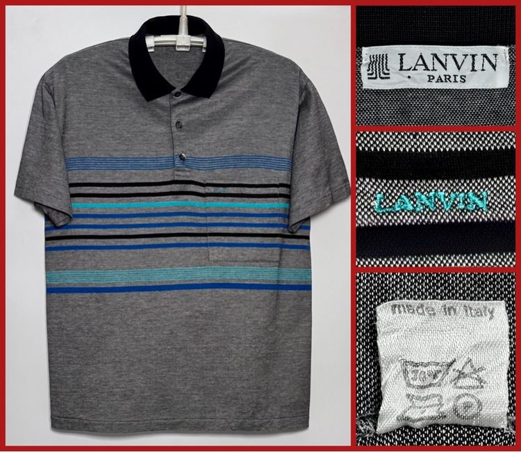 ⚠️MADE IN ITALY‼️เสื้อโปโล LANVIN ของแท้ แบรนด์เนมหรูราคาแพงอิตาลี
