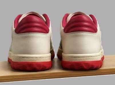Gucci Mac 80 Pink White Interlocking G low-top Sneakers Leather รูปที่ 9